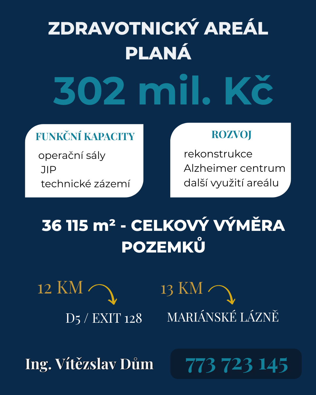 Investiční příležitost - Zdravotnický areál Planá